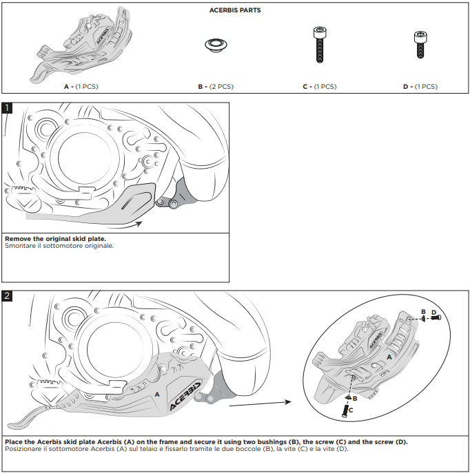 Acerbis Motorschutz fits to Beta RR 250 / 300 2024 >