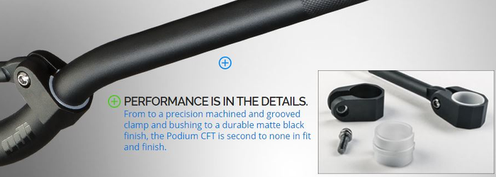 ODI Aluminium CFT Podium (Control Flex Technology) Hon / Kaw OE