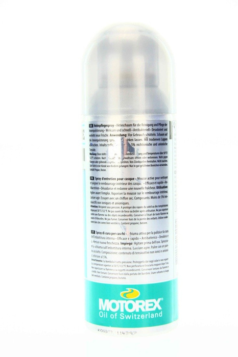 Motorex Helmet Care Active Foam clean & fresh inside Helmreiniger Spray