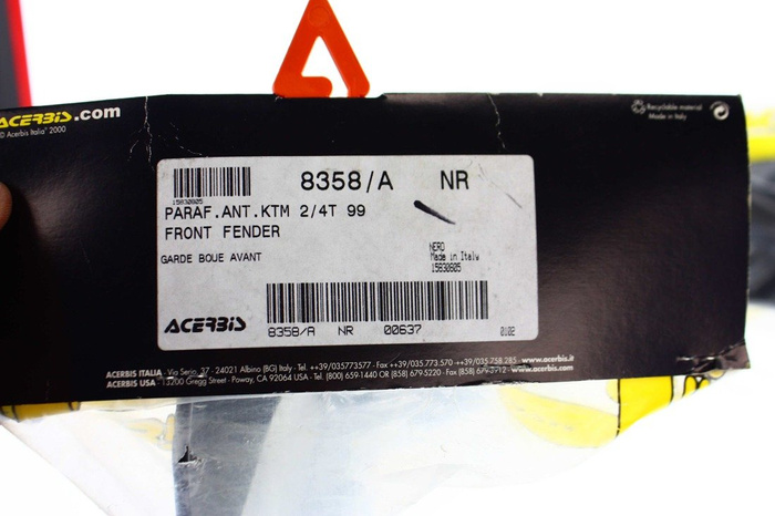 NEW front fender Acerbis Kotflügel Acerbis year prod.1999 passend für KTM SX EXC Vintage