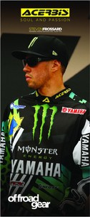 SALE Acerbis fabric banner Steven Frossard Yamaha Monster