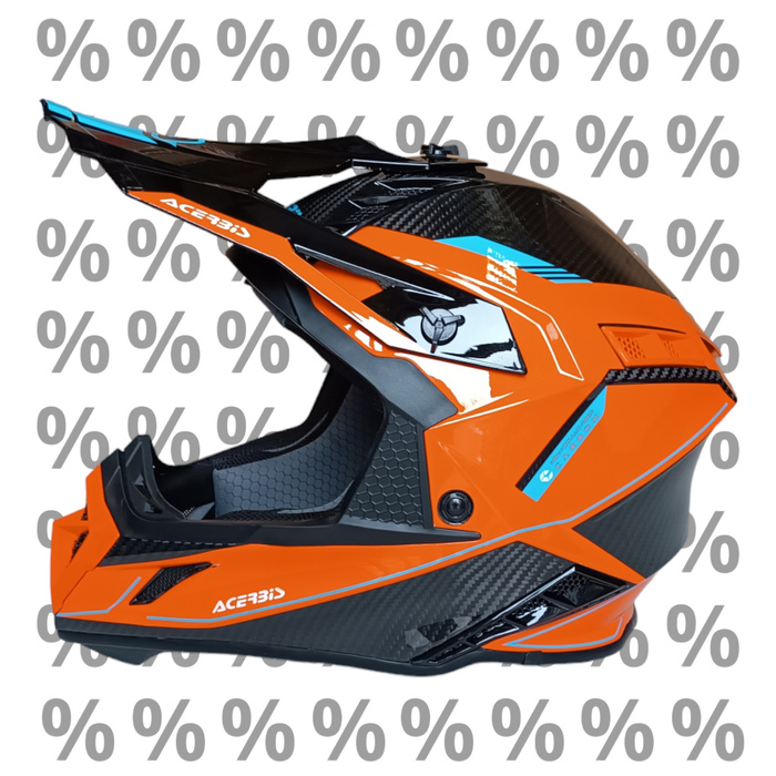 Acerbis Helm Steel Carbon 2206 Cross Enduro Quad mit ästhetischem Defekt XS