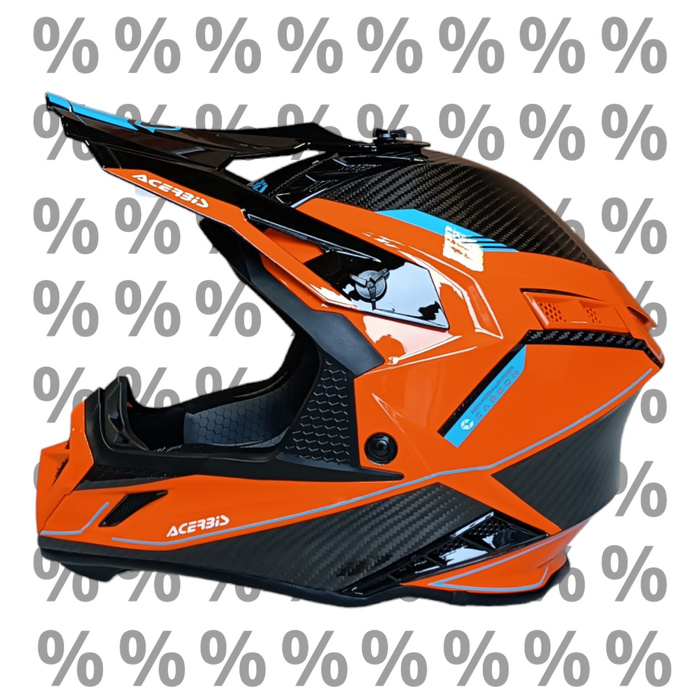 Acerbis Helm Steel Carbon 2206 Cross Enduro Quad mit ästhetischem Defekt XS