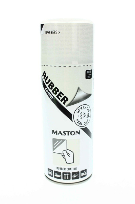 Maston Spray Sprühfolie Flüssiggummi Felgenfolie Rubber Comp Farbe weiss white