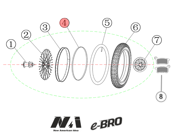 4. NAI rubber rim joint e-BRO 20