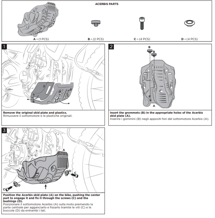 Acerbis Motorschutz fits to CF MT 450 2024 2025