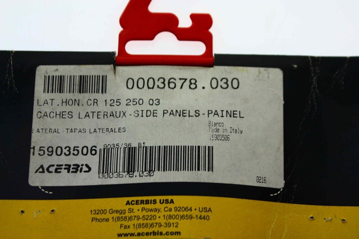 New Seitenteile Side panels year prod.2003 Honda CR 125-250 2003 Vintage