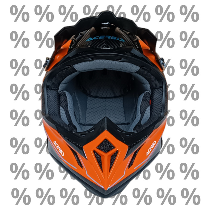 Acerbis Helm Steel Carbon 2206 Cross Enduro Quad mit ästhetischem Defekt XS