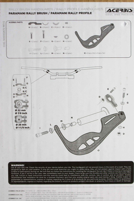 Acerbis Handprotektoren Rally Brush