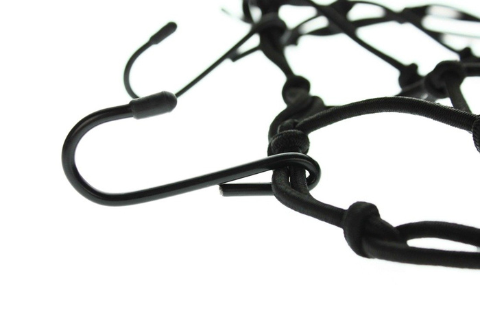 Elastisches Netz zur Sicherung des Ariete-Helms schwarz