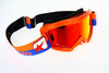 Brille Ariete Verspiegelt Radium Motocross Enduro orange 100 % Made in Italy