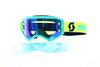 RAUSVERKAUF Brille Scott Fury blaugrün und neon gelb Motocross Enduro Downhill NEU 2020