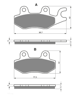 KH165 brake pads GOLDfren 009