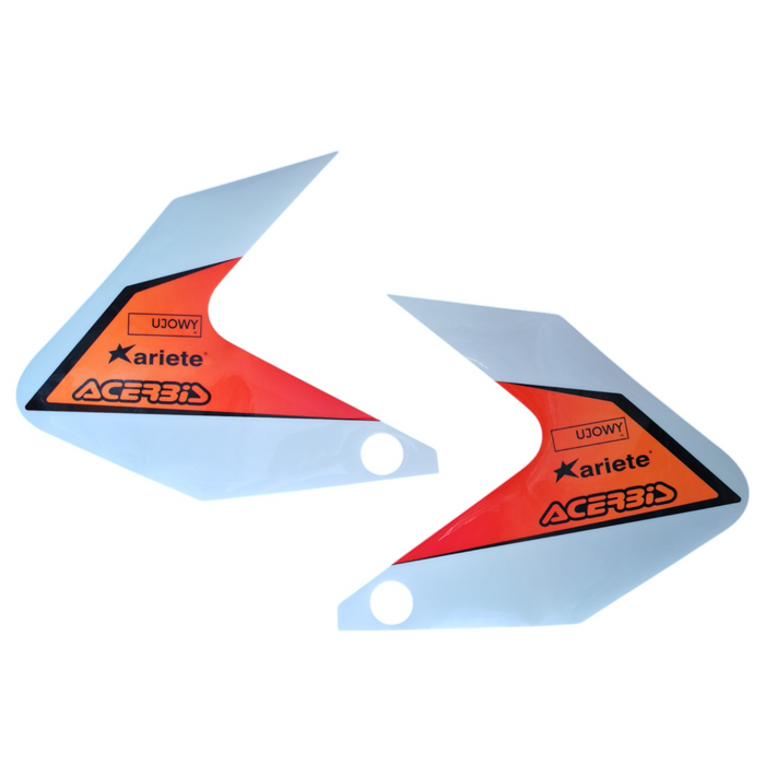 JML EN dicke Folie für die seitlichen Startnummerntafeln im Bereich der Stiefel