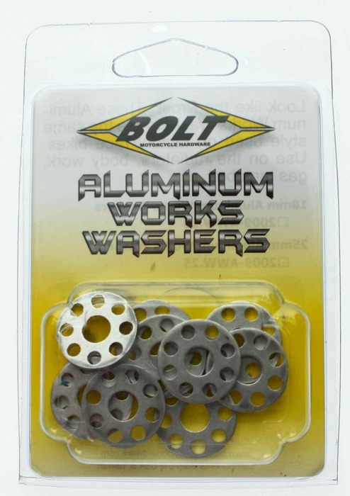 BOLT ultraleichte Aluminiumunterlagen M18 10er Set Motocross Enduro