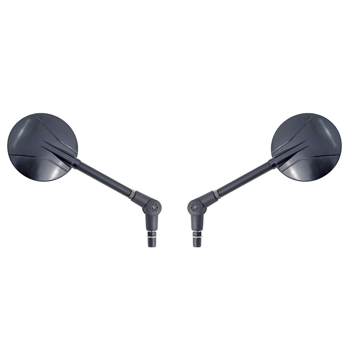 Set 2x FAR folding mirror for motorcycles, anti-glare, carbon right/left