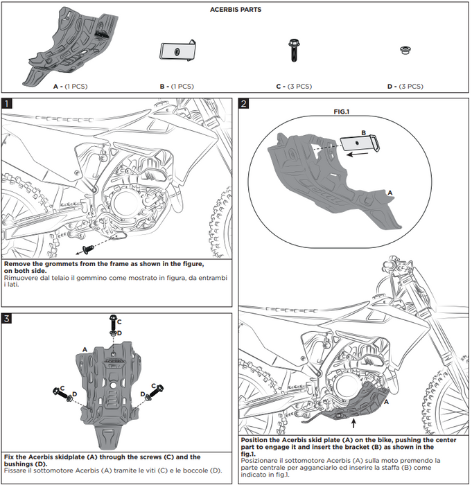 Acerbis Motorschutz passend für TRIUMPH TF 250 X / TF 450-RC 2024 2025 2026