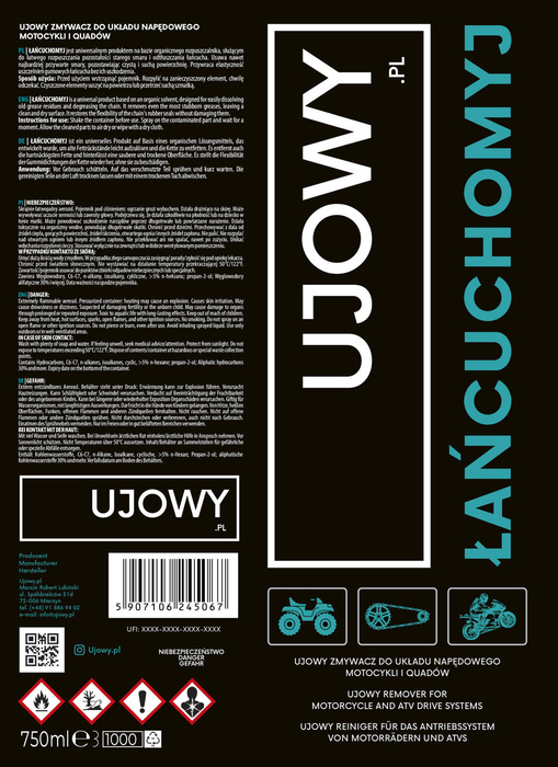 Ujowy set Łańcuchomyj + Smarowidło Road + BRUSH