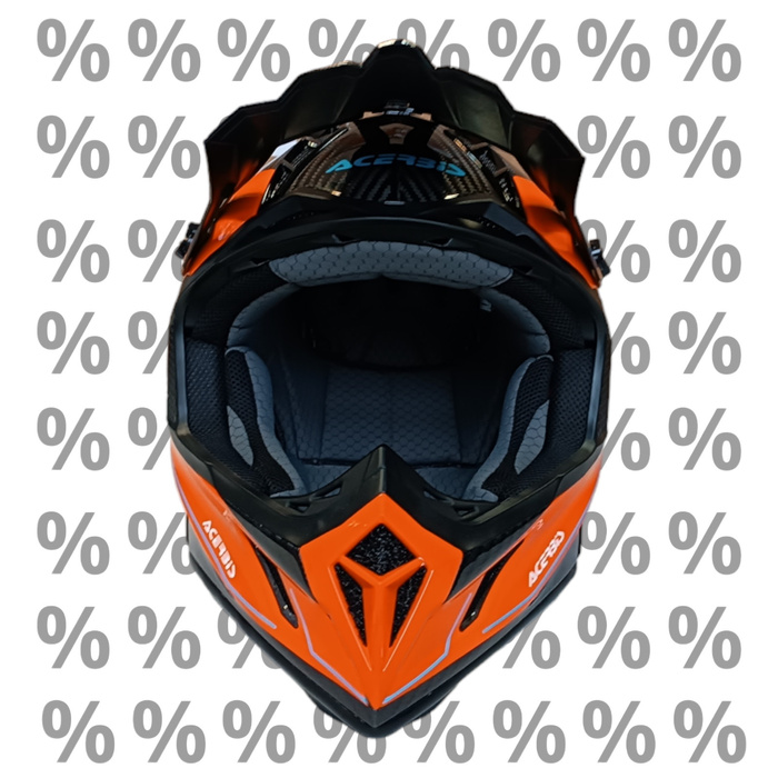 Acerbis Helm Steel Carbon 2206 Cross Enduro Quad mit ästhetischem Defekt XS