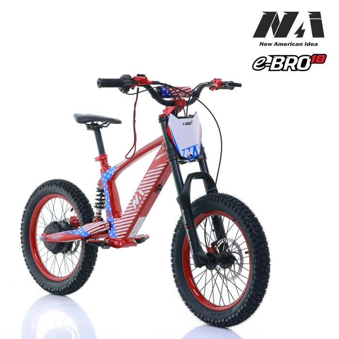 NAI e-BRO 18 Elektromotorrad für Kinder Modell 2025