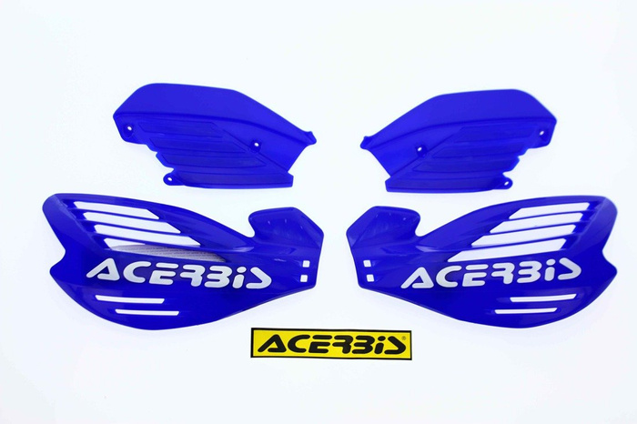 RAUSVERKAUF Acerbis Handprotektoren X-FORCE Motocross Paar inkl. Anbaukit Blau