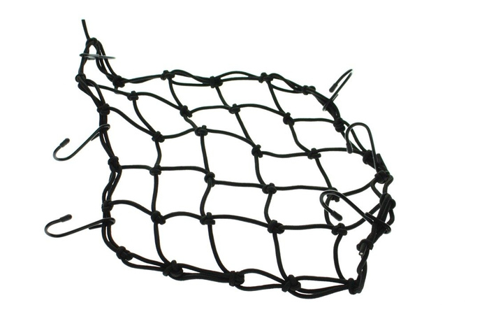 Elastisches Netz zur Sicherung des Ariete-Helms schwarz