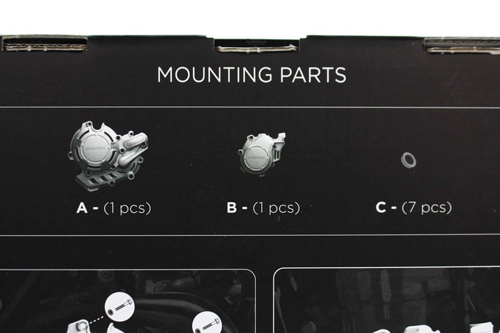 SALE Acerbis Seitliche Motorabdeckungen X-Power passend für KTM 450 SXF EXC / Husqvarna 450 TE FE