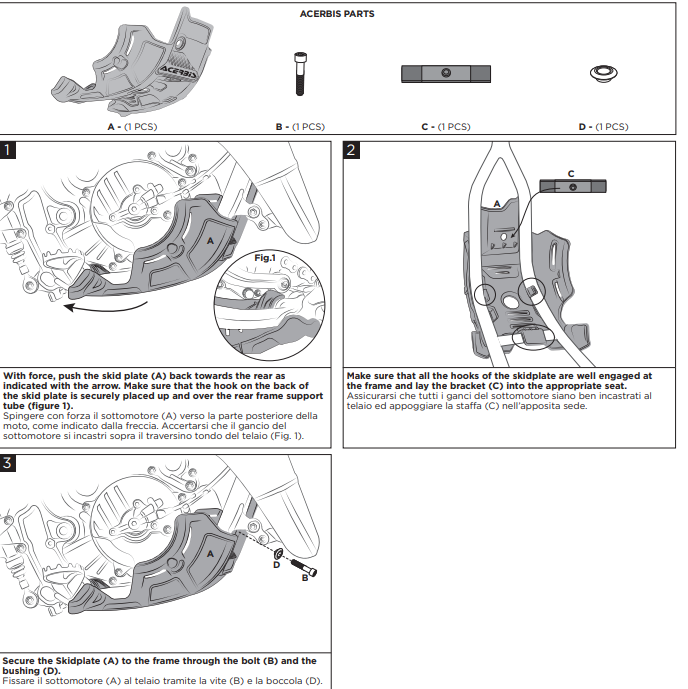 Acerbis Motorschutz fits to KTM Husqvarna Gas Gas SX TC 65 2024 >
